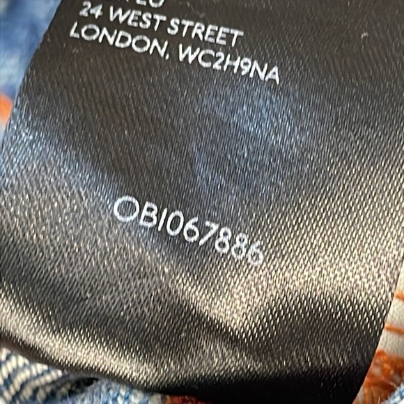 BDG Full Zip Leg Slim Straight Tapered Jeans High Rise Rigid Denim Sz 27 - Picture 14 of 15